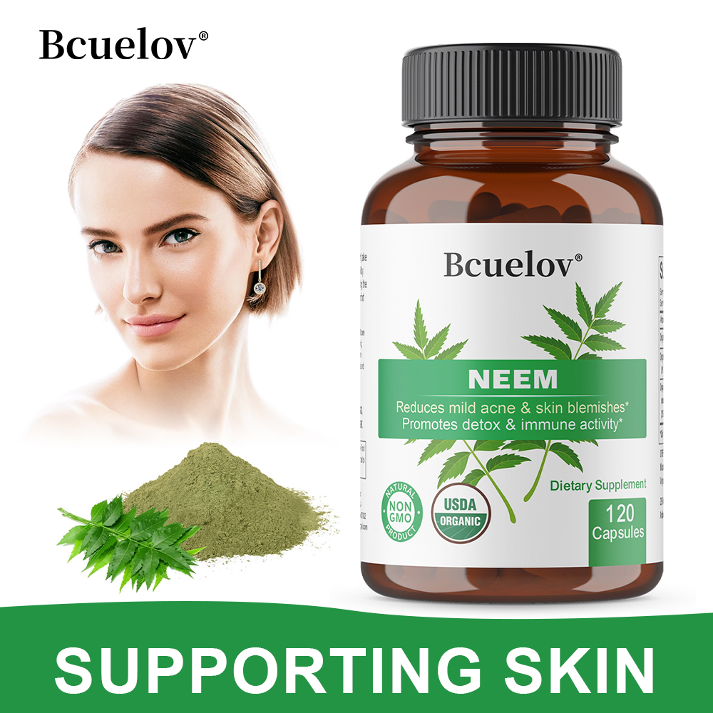 Herbal Wellness In - Organik Neem Yaprağı Kapsülleri, Berrak Cilt,
