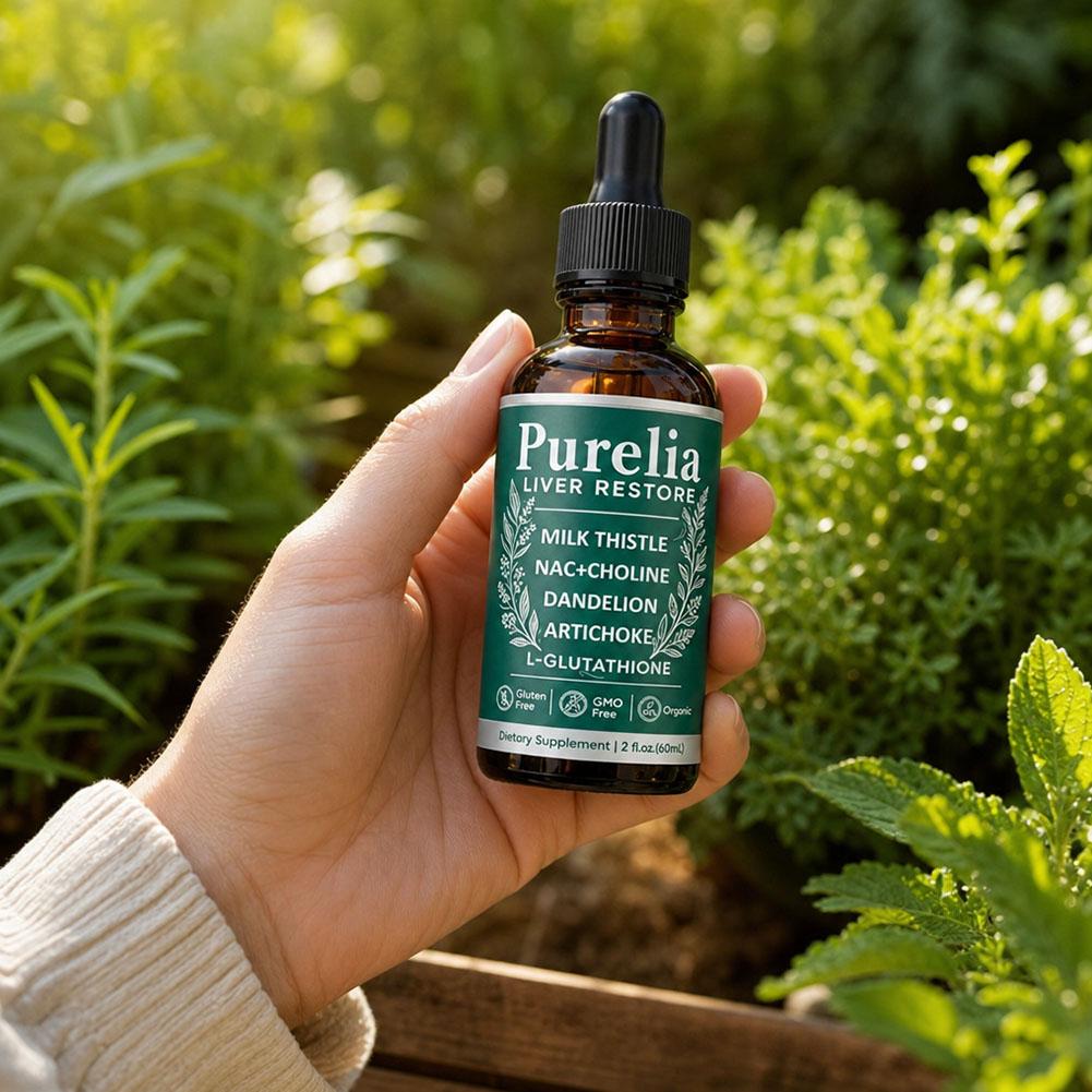 Herbal Wellness Liquid - 60ml Purelia Karaciğer Onarıcı Sıvı Damlalar
