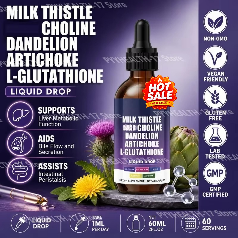 Herbal Wellness Liquid - Süt Deve Dikeni Sıvı Damlaları Kolin