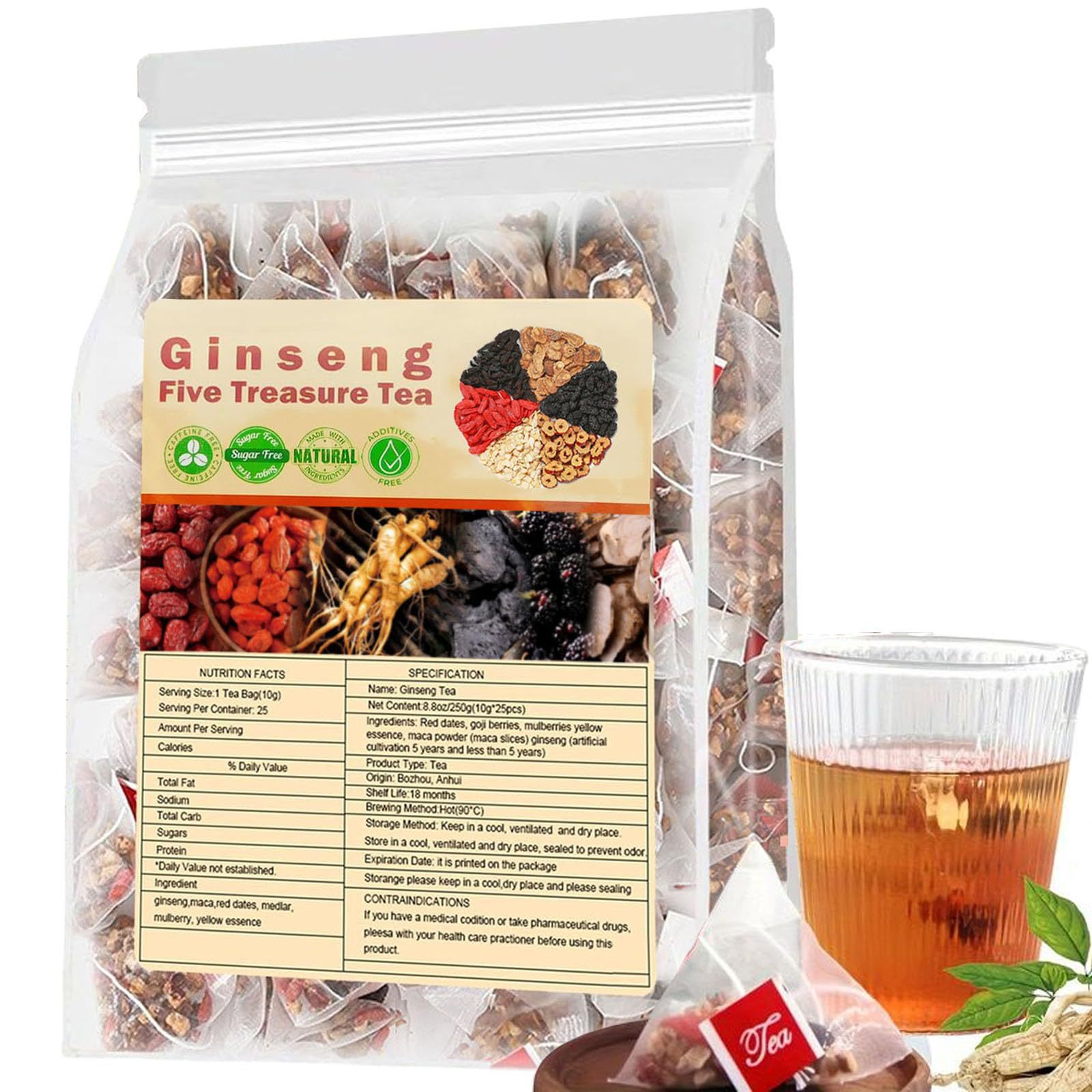 Herbal Wellness Products - Ginseng Beş Hazine Çayı Böbrek Çayı,