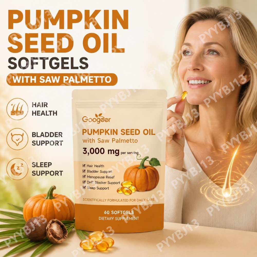 Herbal Wellness In - Googeer Balkabağı Çekirdeği Yağı Yumuşak Kapsülleri,