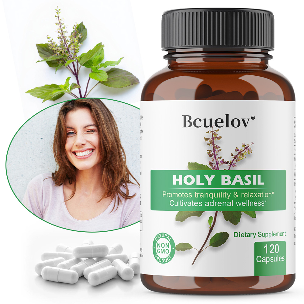 Tulsi Holy Basil - Kutsal Fesleğen (Tulsi) Ekstresi Kapsülleri, Adrenal